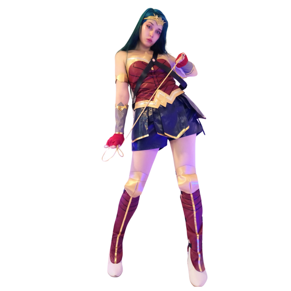 Cosplay Fantasia Mulher Maravilha Wonder Woman Gal Gadot PREMIUM
