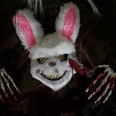 MÁSCARA PELÚCIA HALLOWEEN COELHO TERROR