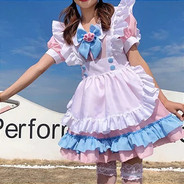 COSPLAY FANTASIA VESTIDO UNIFORME MAID LOLITA GATINHO - NiponCosplay