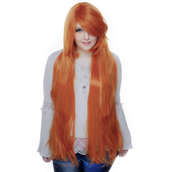 PERUCA COSPLAY FANTASIA CARNAVAL HALLOWEEN LARANJA LISA - NiponCosplay