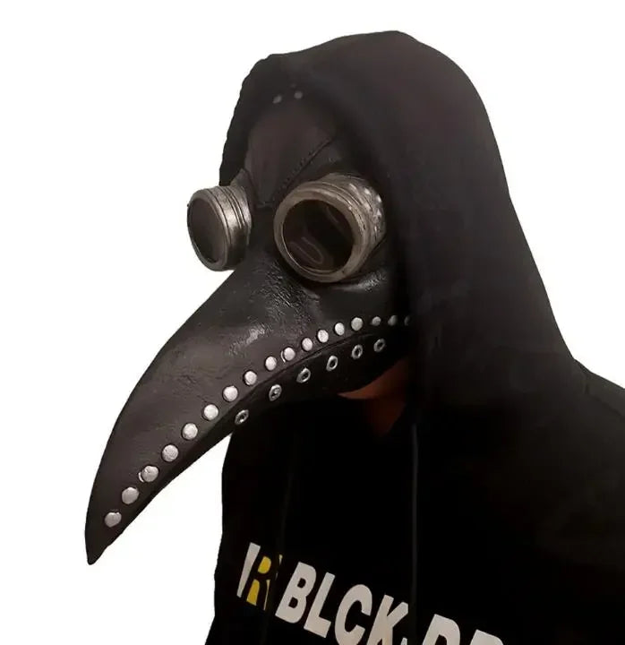 MÁSCARA HALLOWEEN PLAGE DOUTOR PESTE NEGRA PANDEMIA STEAMPUNK HALLOWEEN LATÉX - NiponCosplay