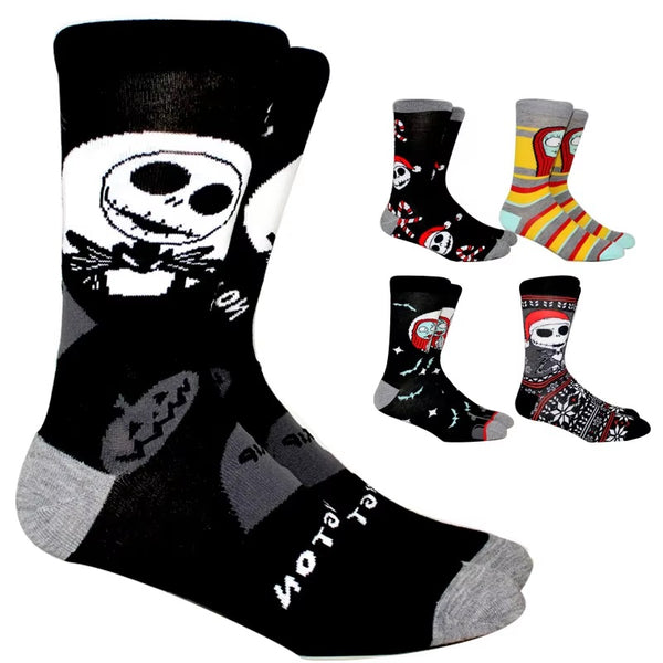Meias Divertidas Jack Skellington O Estranho Mundo De Jack Nightmare Before Christmas