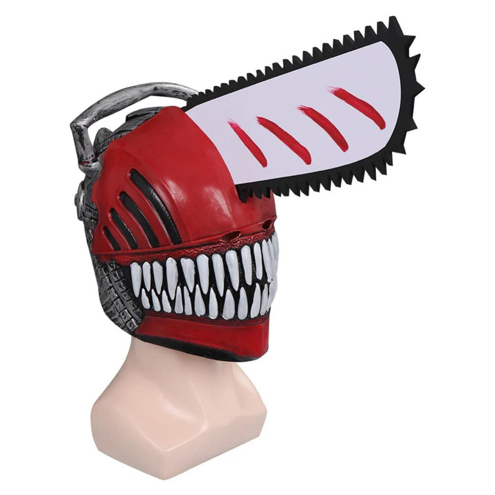MÁSCARA COSPLAY FANTASIA DENJI CHAINSAW MAN LATÉX - NiponCosplay