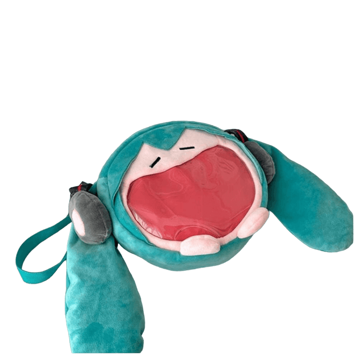 BOLSA TRANSVESAL DE OMBRO PELÚCIA ITA BAG HATSUNE MIKU VOCALOID - NiponCosplay