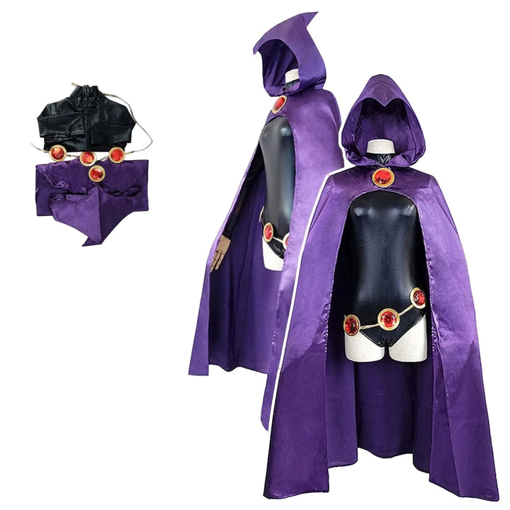 COSPLAY FANTASIA RAVENA RAVEN TEEN TITANS JOVENS TITÃS - NiponCosplay