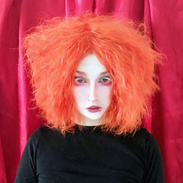 Peruca Cosplay Fantasia Halloweem Mad Hatter Chapeleiro Maluco Alice no País das Maravilhas