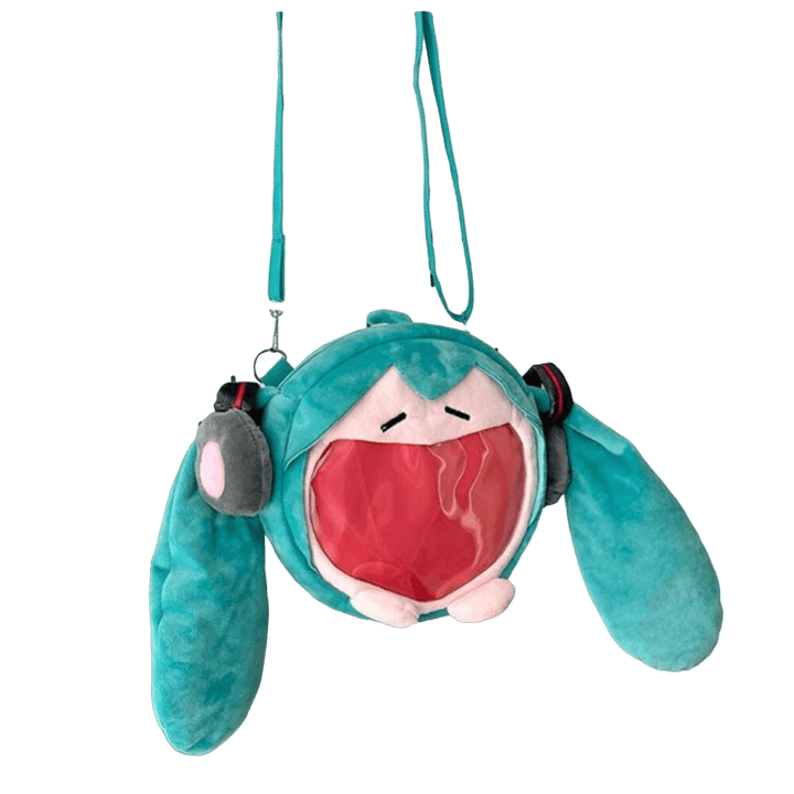 BOLSA TRANSVESAL DE OMBRO PELÚCIA ITA BAG HATSUNE MIKU VOCALOID - NiponCosplay