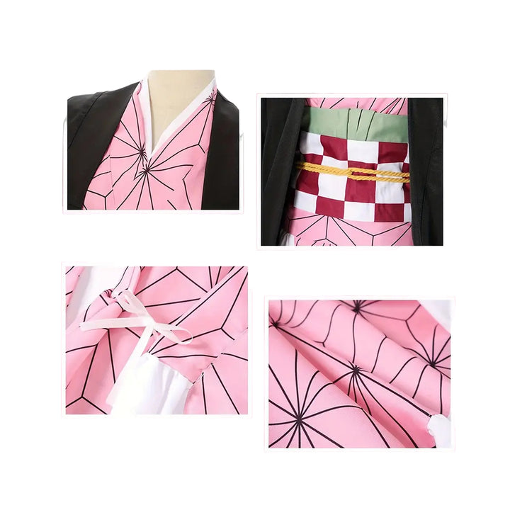 COSPLAY FANTASIA NEZUKO KAMADO DEMON SLAYER KIMETSU NO YAIBA INFANTIL - NiponCosplay