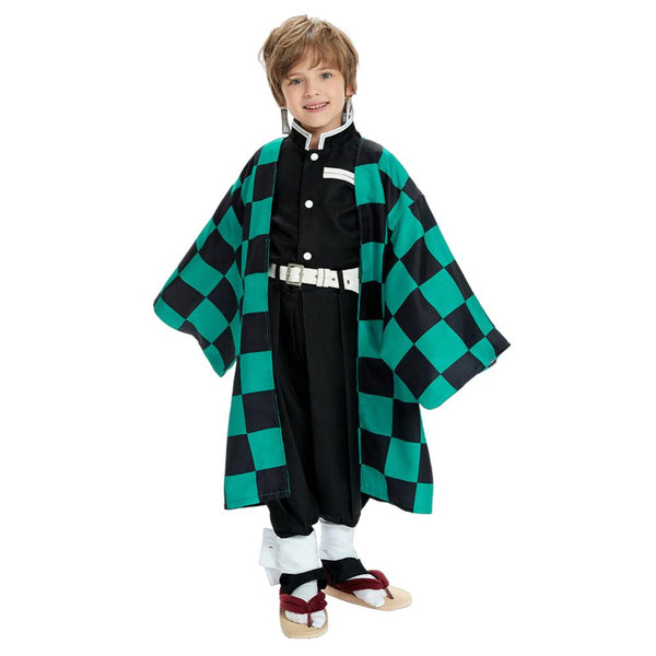 COSPLAY FANTASIA TANJIRO KAMADO KIMETSU NO YAIBA DEMON SLAYER INFANTIL - NiponCosplay