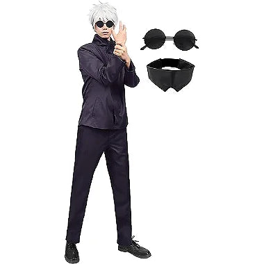 Cosplay Fantasia Satoru Gojo Jujutsu Kaisen Adulto