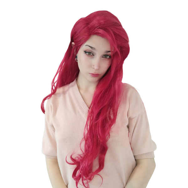 PERUCA VERMELHA COSPLAY FANTASIA PRINCESA ARIEL JESSICA RABBIT