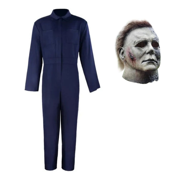 Cosplay Fantasia Halloween Michael Myers Premium + Máscara Latex Pronta Entrega