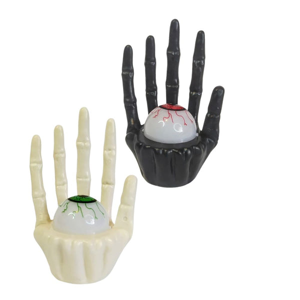 Decoração Halloween Led Olho Caveira Enfeite Kit 2un Lâmpada