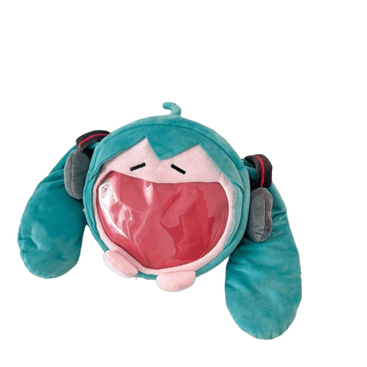 BOLSA TRANSVESAL DE OMBRO PELÚCIA ITA BAG HATSUNE MIKU VOCALOID - NiponCosplay