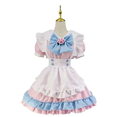 COSPLAY FANTASIA VESTIDO UNIFORME MAID LOLITA GATINHO - NiponCosplay