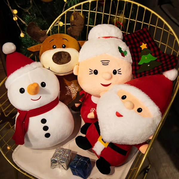 Pelúcia Natal Fofa Linda Kawaii Papai Noel Rena Neve 20cm
