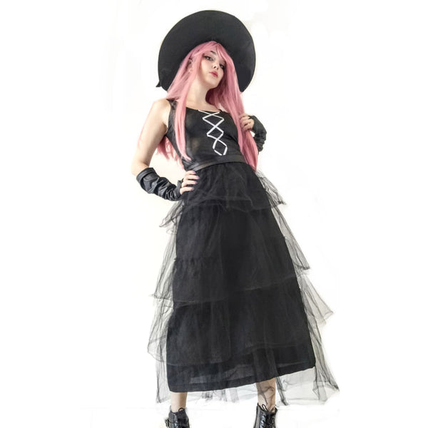 FANTASIA VAMPIRA HALLOWEEN DIA DAS BRUXAS LUXO PREMIUM ADULTO