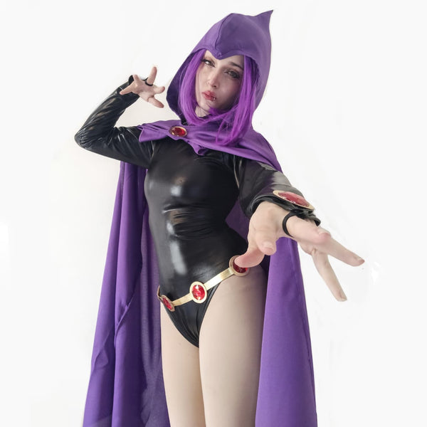 Cosplay Fantasia Ravena Raven Teen Titans Jovens Titãs