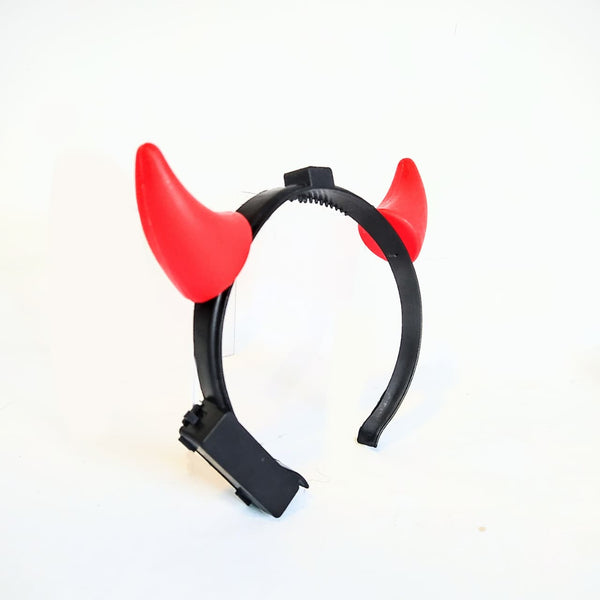 Arco Tiara Chifre Diabo Capeta Led Festa Fantasia Halloween