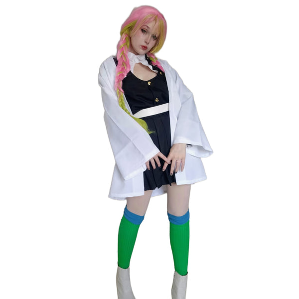 Cosplay Fantasia Mitsuri Kanroji Demon Slayer Kimetsu no Yaiba Adulto