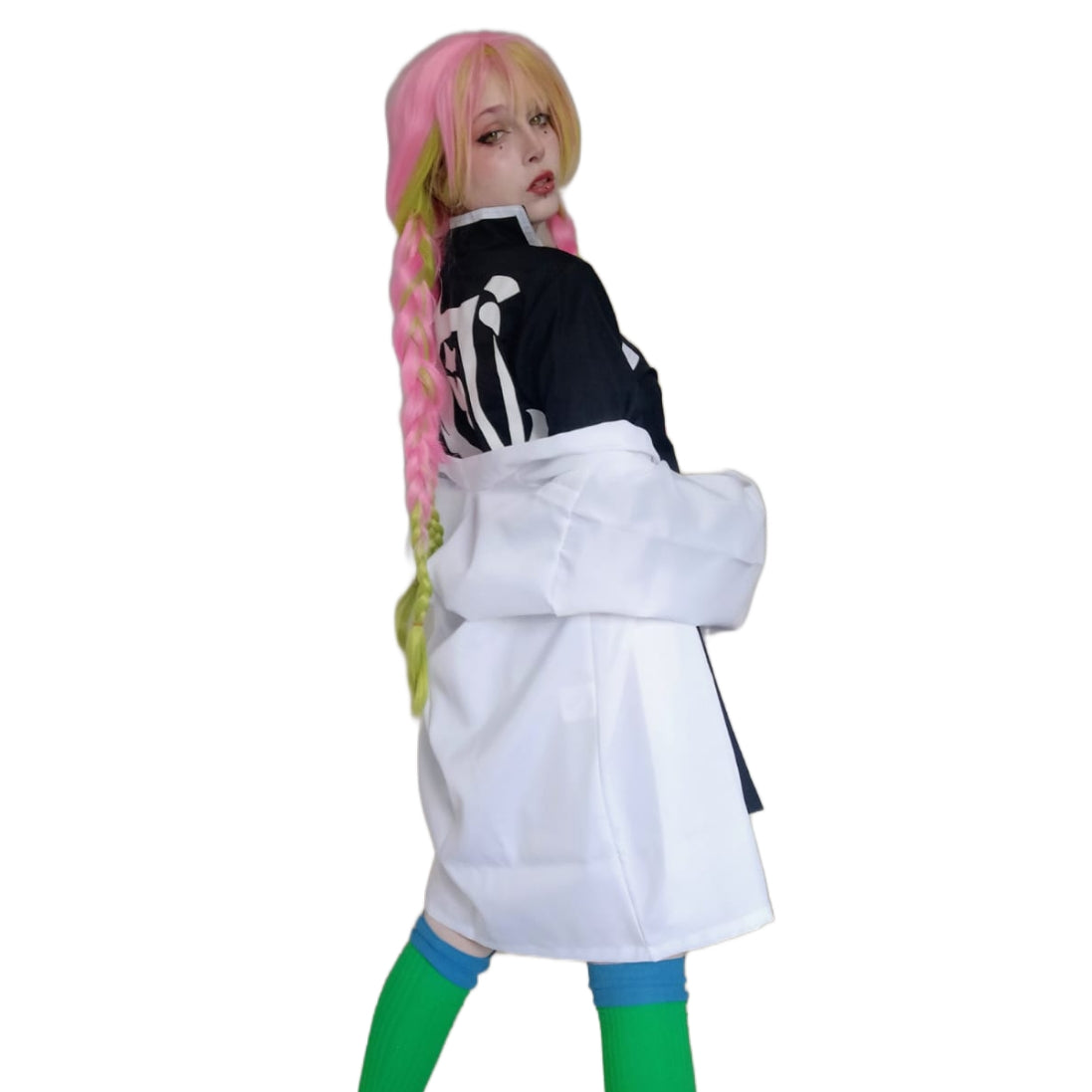 Cosplay Fantasia Mitsuri Kanroji Demon Slayer Kimetsu no Yaiba Adulto ...