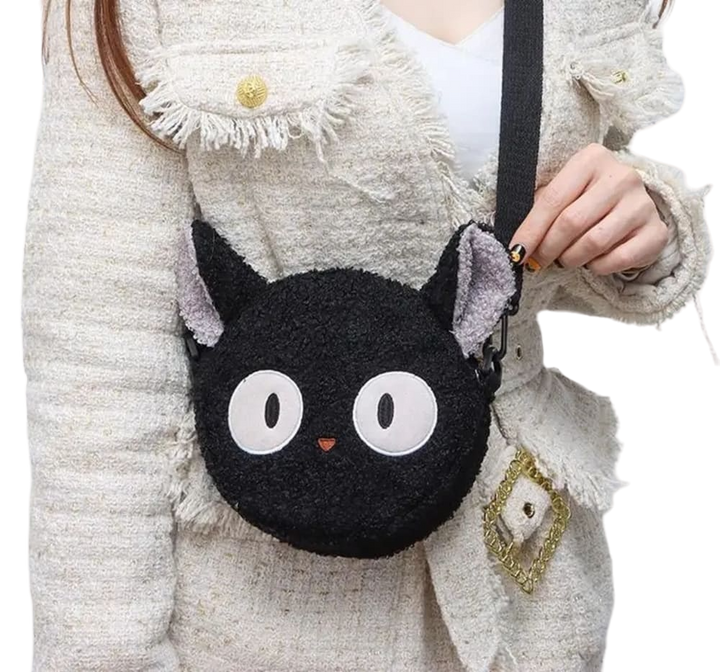 BOLSA DE OMBRO PELÚCIA GATO KIKI STUDIO GHIBLI - NiponCosplay