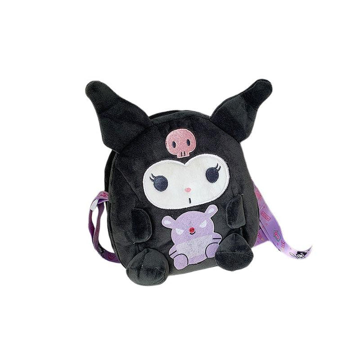 BOLSA PELÚCIA OMBRO FOFA POMPOM PURIM KUROMI MY MELODY CINNAMON ROLL - NiponCosplay