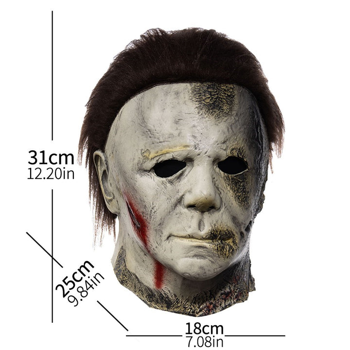 MÁSCARA COSPLAY FANTASIA LATÉX REALISTA HALLOWEEN MICHAEL MYERS ADULTO - NiponCosplay