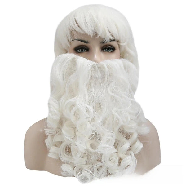 Peruca Barba Fantasia Natal Papai Noel Completa