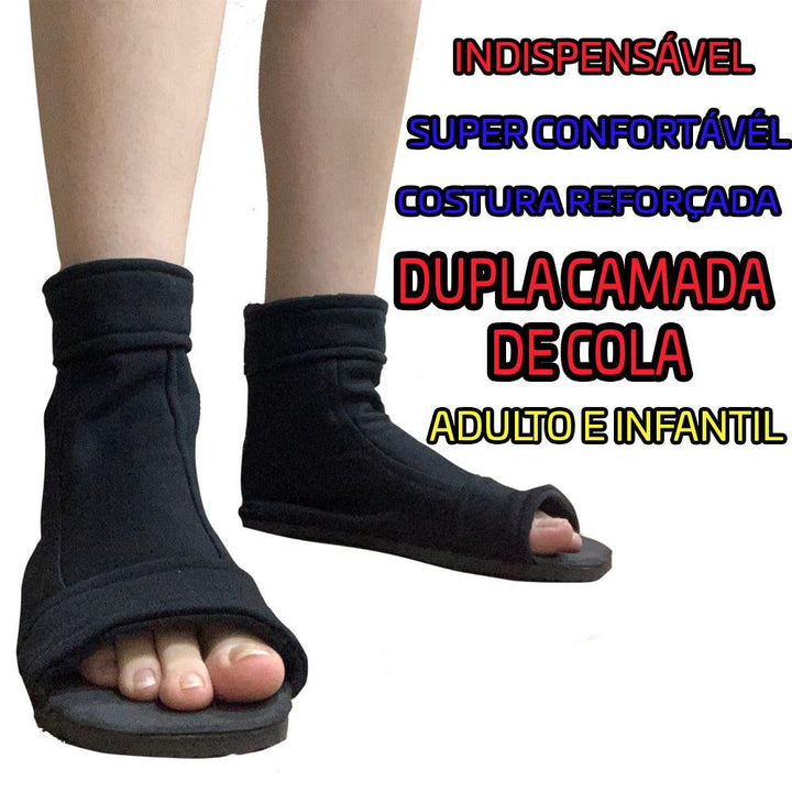 SAPATO SANDÁLIA BOTA NINJA 2 EM 1 ADULTO INFANTIL - NiponCosplay