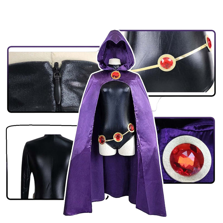 COSPLAY FANTASIA RAVENA RAVEN TEEN TITANS JOVENS TITÃS - NiponCosplay