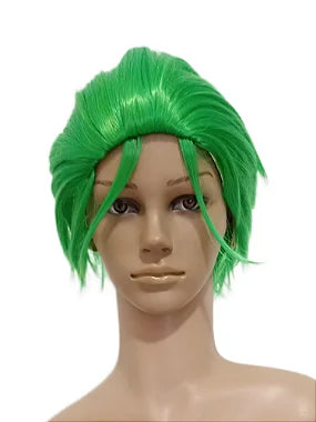 PERUCA COSPLAY FANTASIA VERDE ZORO CUSTOMIZADA