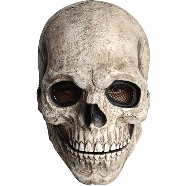 MÁSCARA LATÉX REALISTA HALLOWEEN CAVEIRA MANDÍBULA ARTICULADA ADULTO - NiponCosplay