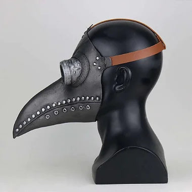 MÁSCARA HALLOWEEN PLAGE DOUTOR PESTE NEGRA PANDEMIA STEAMPUNK HALLOWEEN LATÉX - NiponCosplay