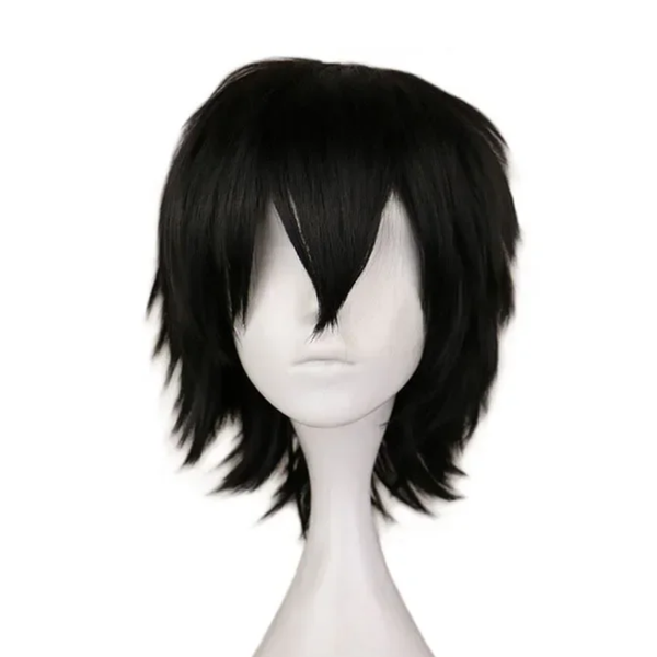 Peruca Cosplay Fantasia Preta Yuta Jujutsu Kaisen