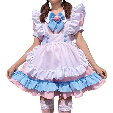 COSPLAY FANTASIA VESTIDO UNIFORME MAID LOLITA GATINHO - NiponCosplay