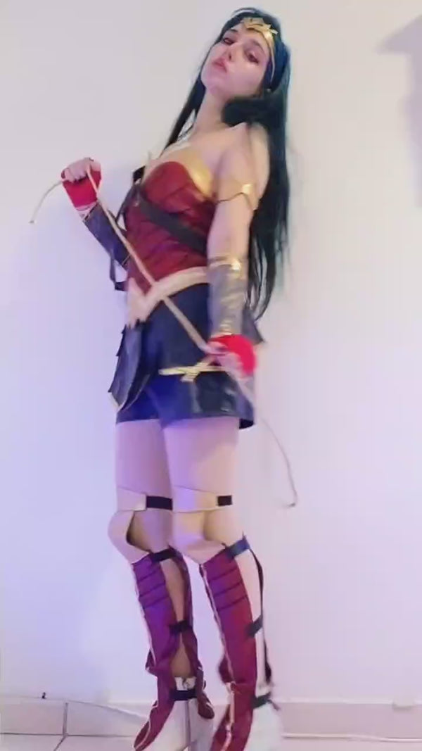 Cosplay Fantasia Mulher Maravilha Wonder Woman Gal Gadot PREMIUM